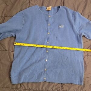 Stampin Up Akubra Sky Blue Knit Top